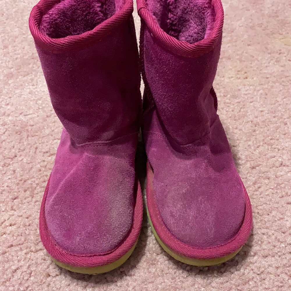 Girls boots, some darker stains